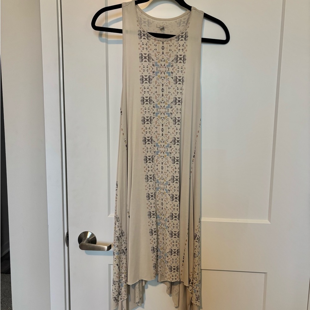 Sleeveless Aztec-Patterned Dress